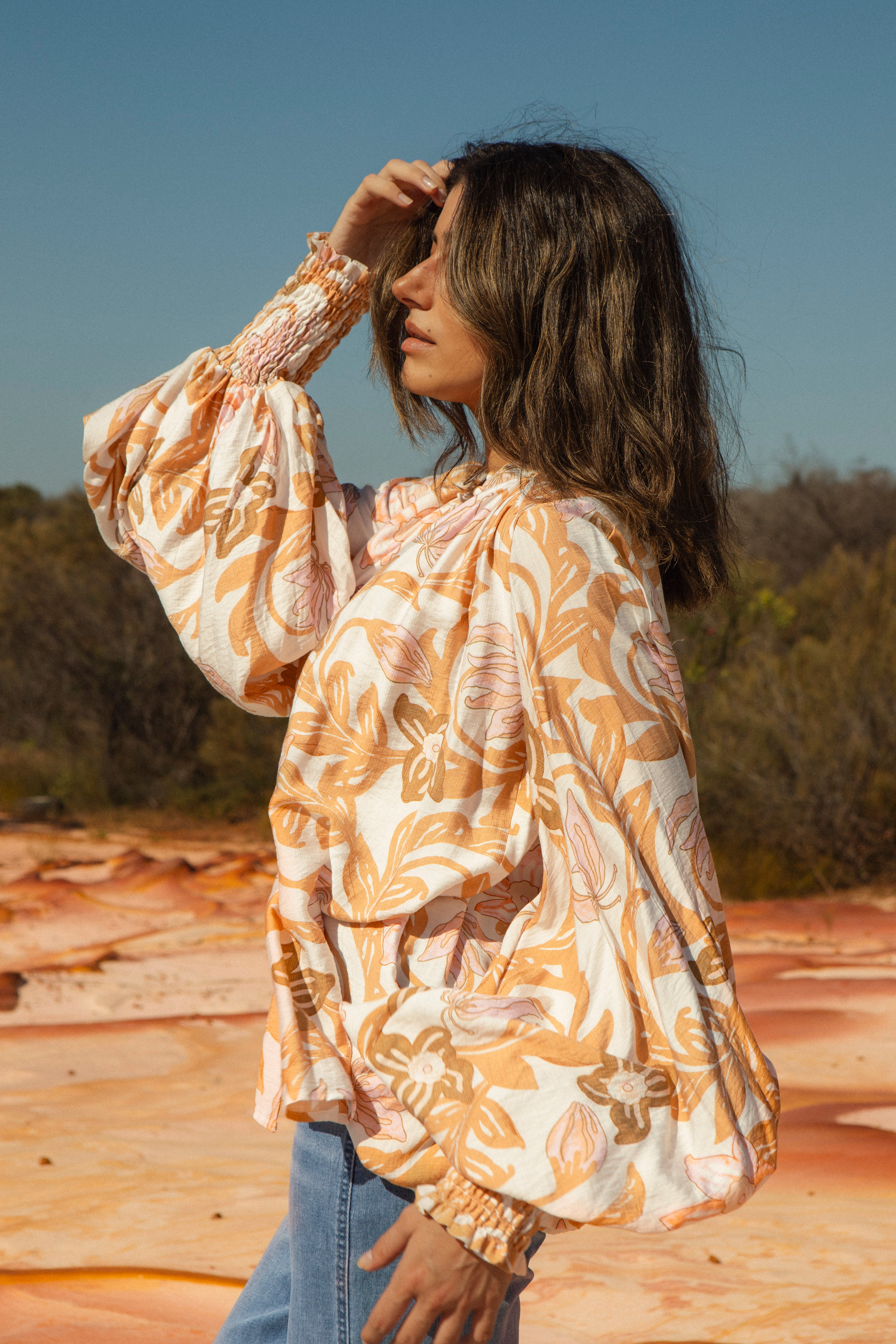 Aurora Blouse - Wildflower Honey