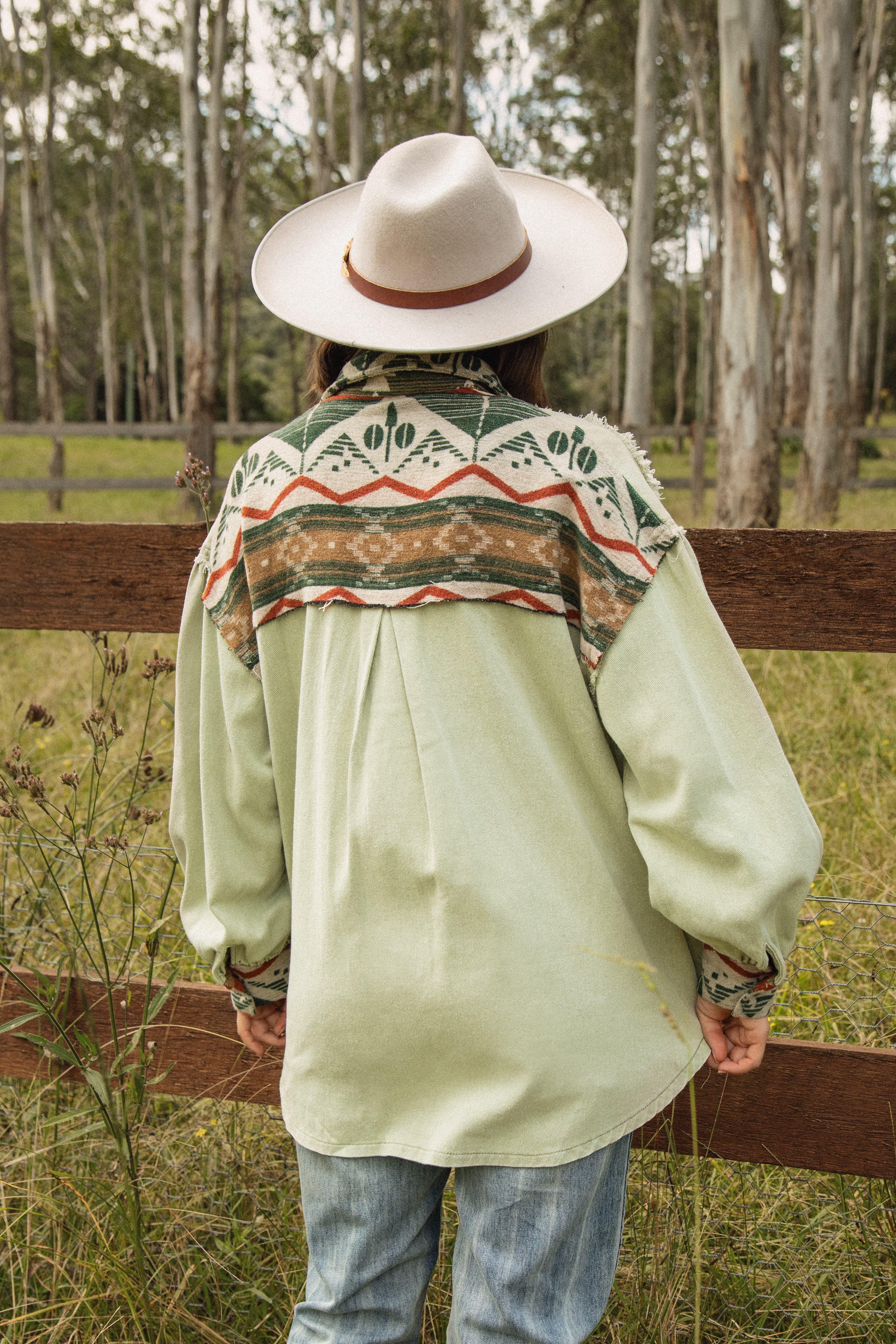 Western Aztec Jacket - Cactus