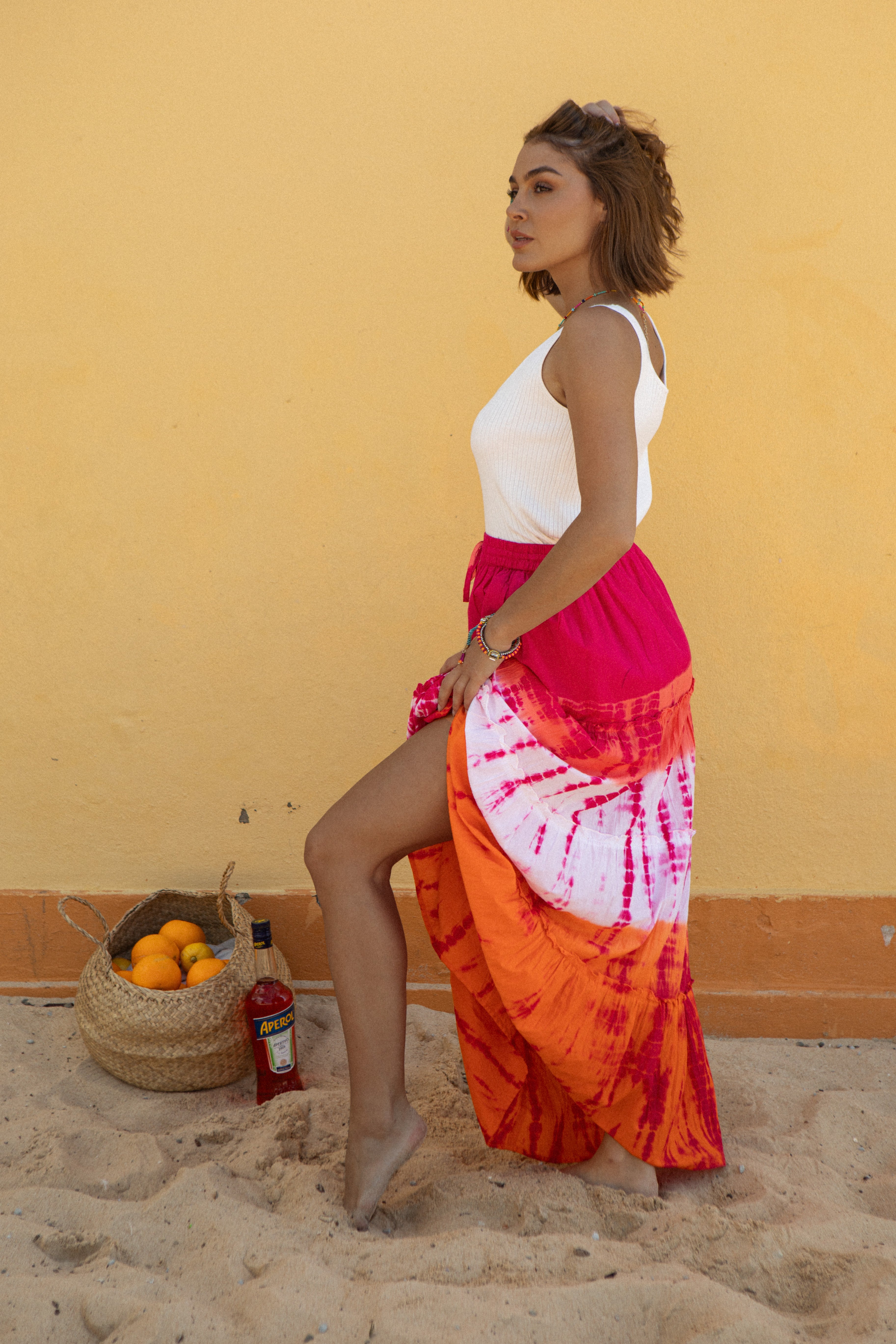 Mythology Tie-Dye Skirt - Sunset