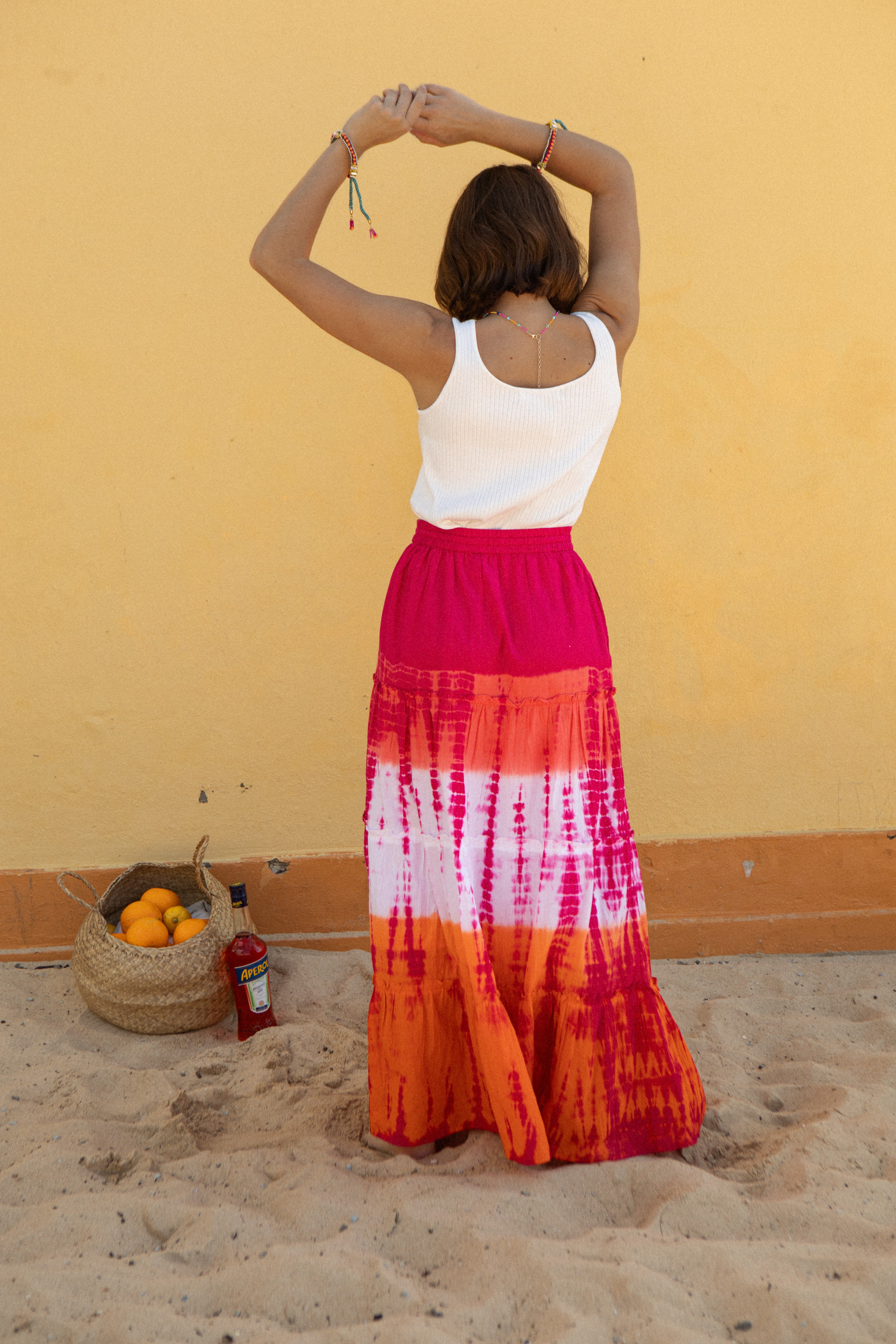 Mythology Tie-Dye Skirt - Sunset