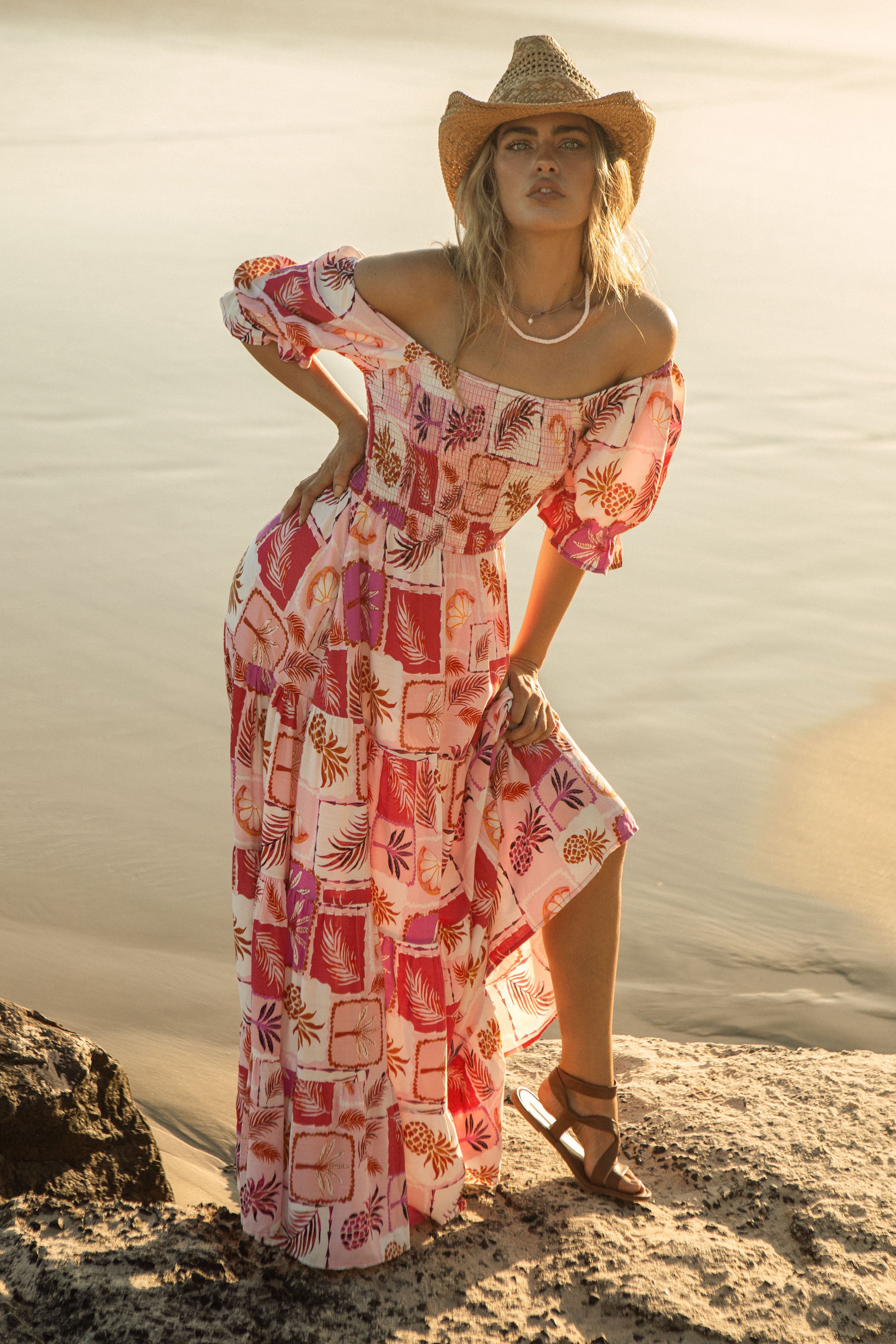 Samara Maxi Dress - Pina Colada
