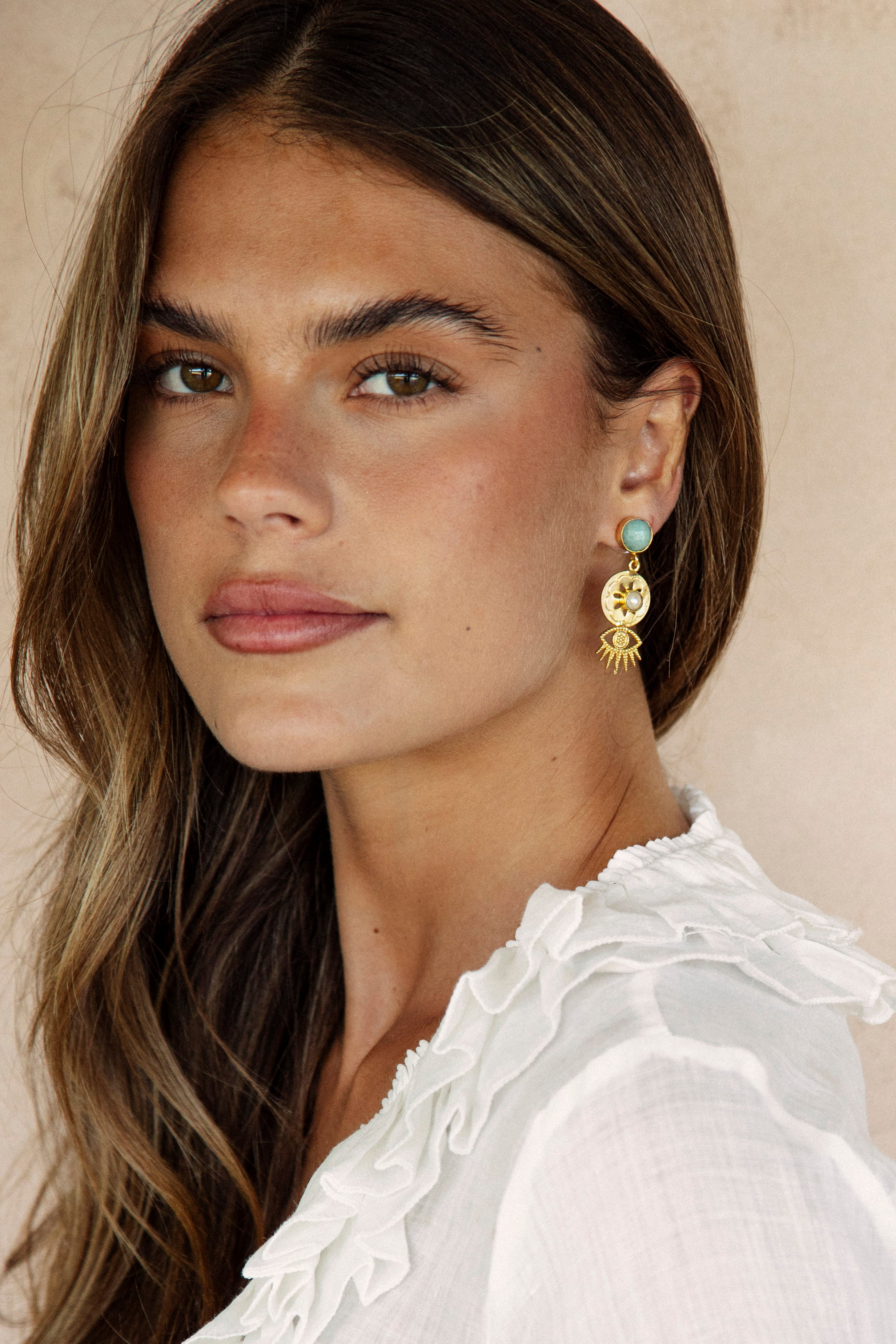 Natural Stone Earring