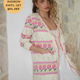 Freya Cardigan - Cream Floral
