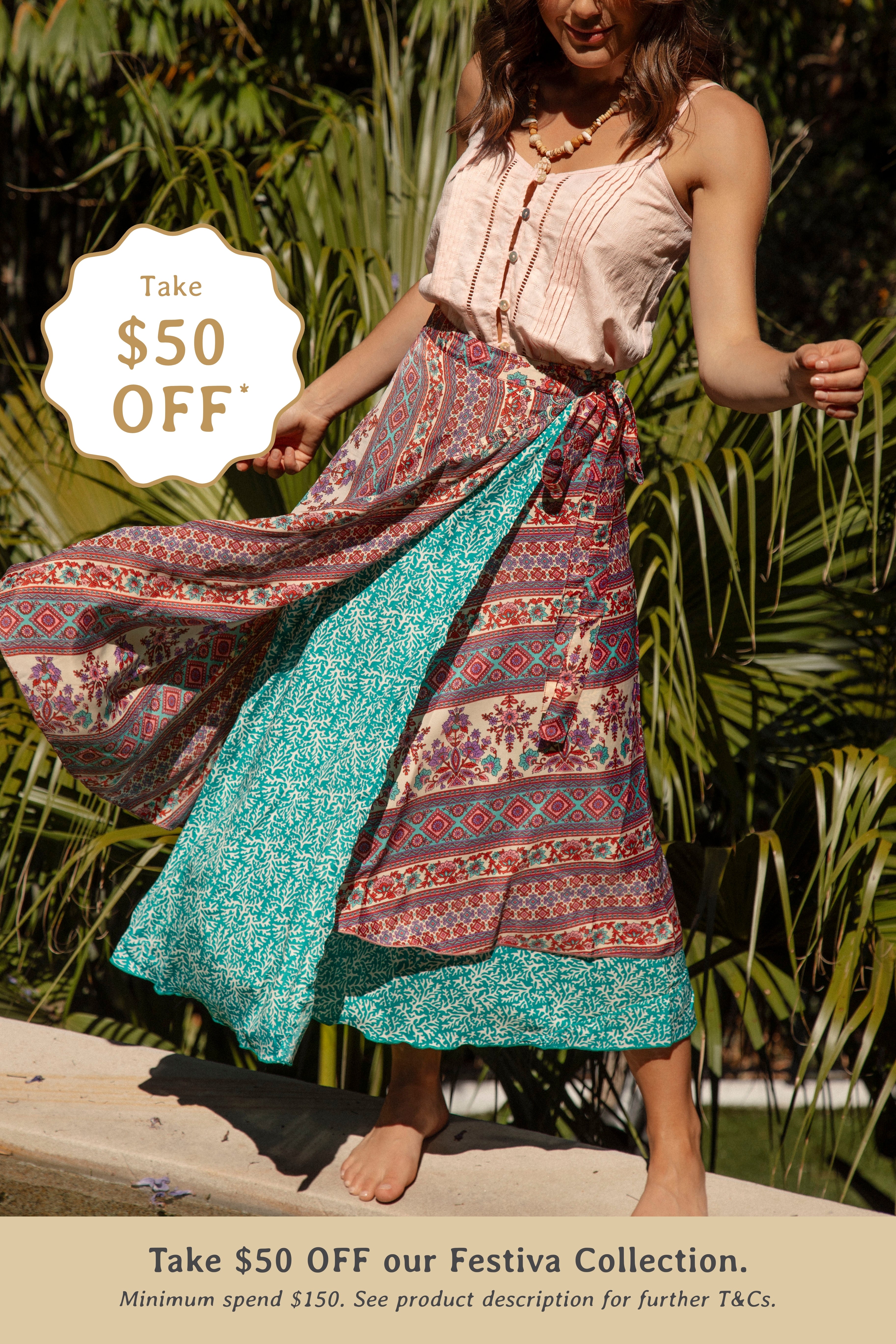 Goddess Wrap Skirt - Taj