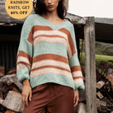 Soren V-Neck Jumper - Pistachio