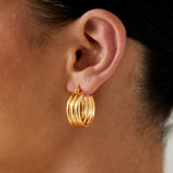 Tessa Hoop Earrings - Gold