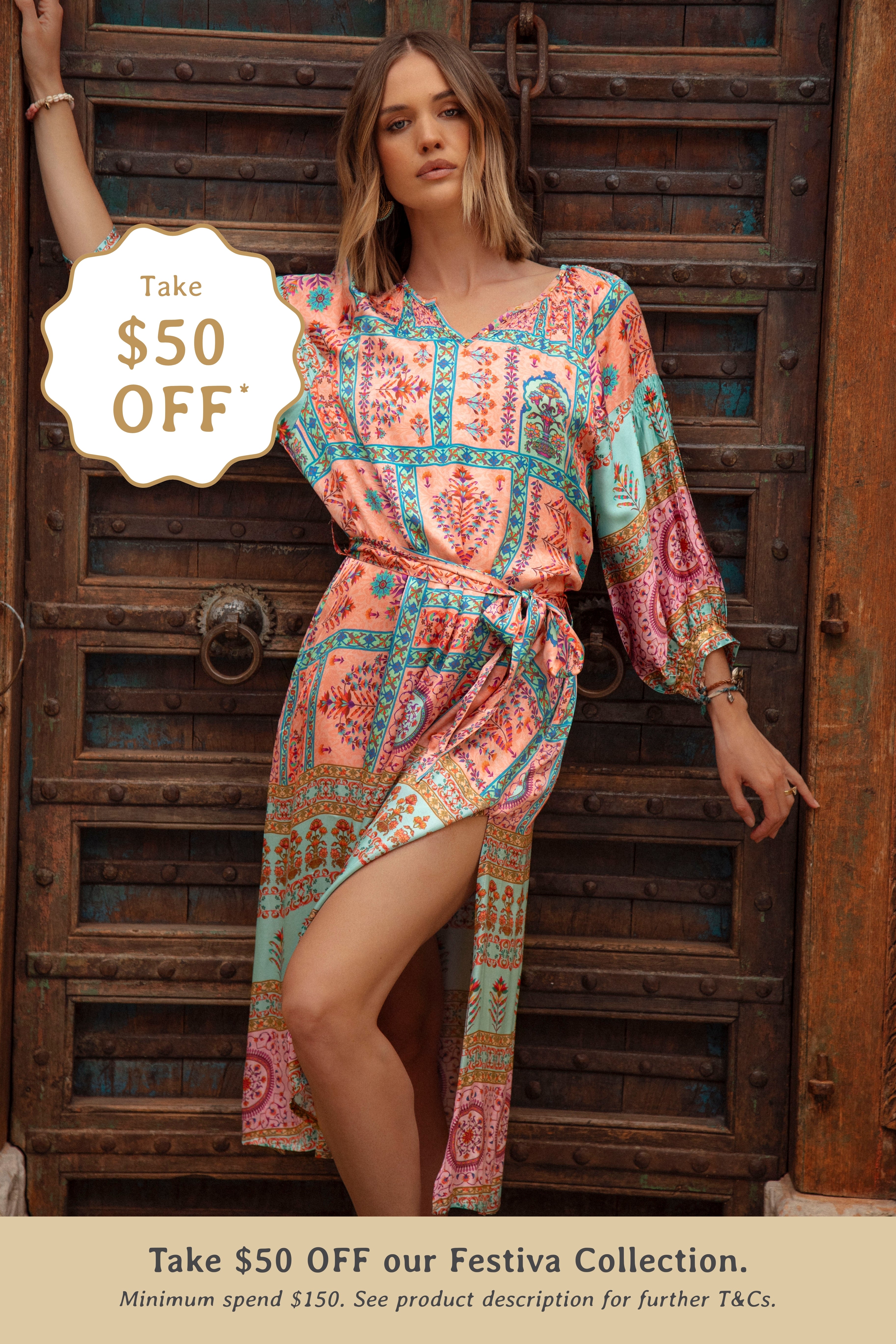 Tapestry Dress - Teal
