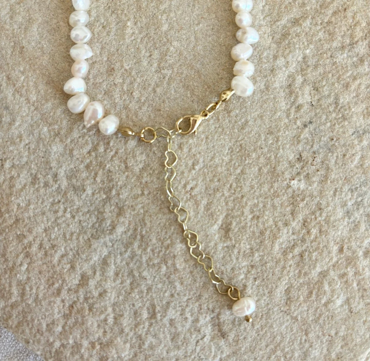 Petite Pearl Love Necklace