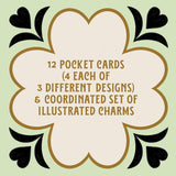Luck, Love & Dreams Charm Cards: 12 Folded Victorian Pocket Notes