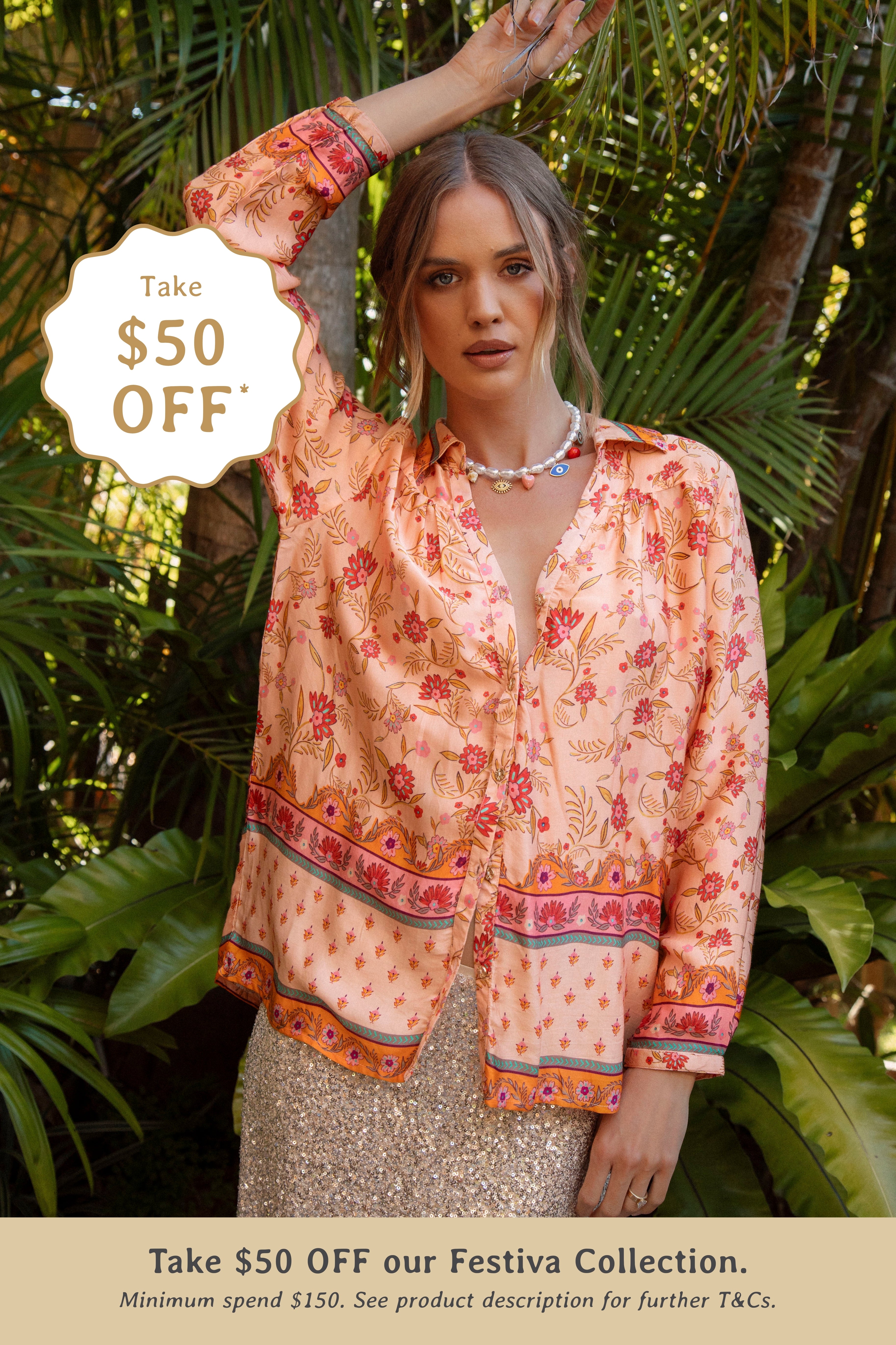 Carnivale Shirt - Peach