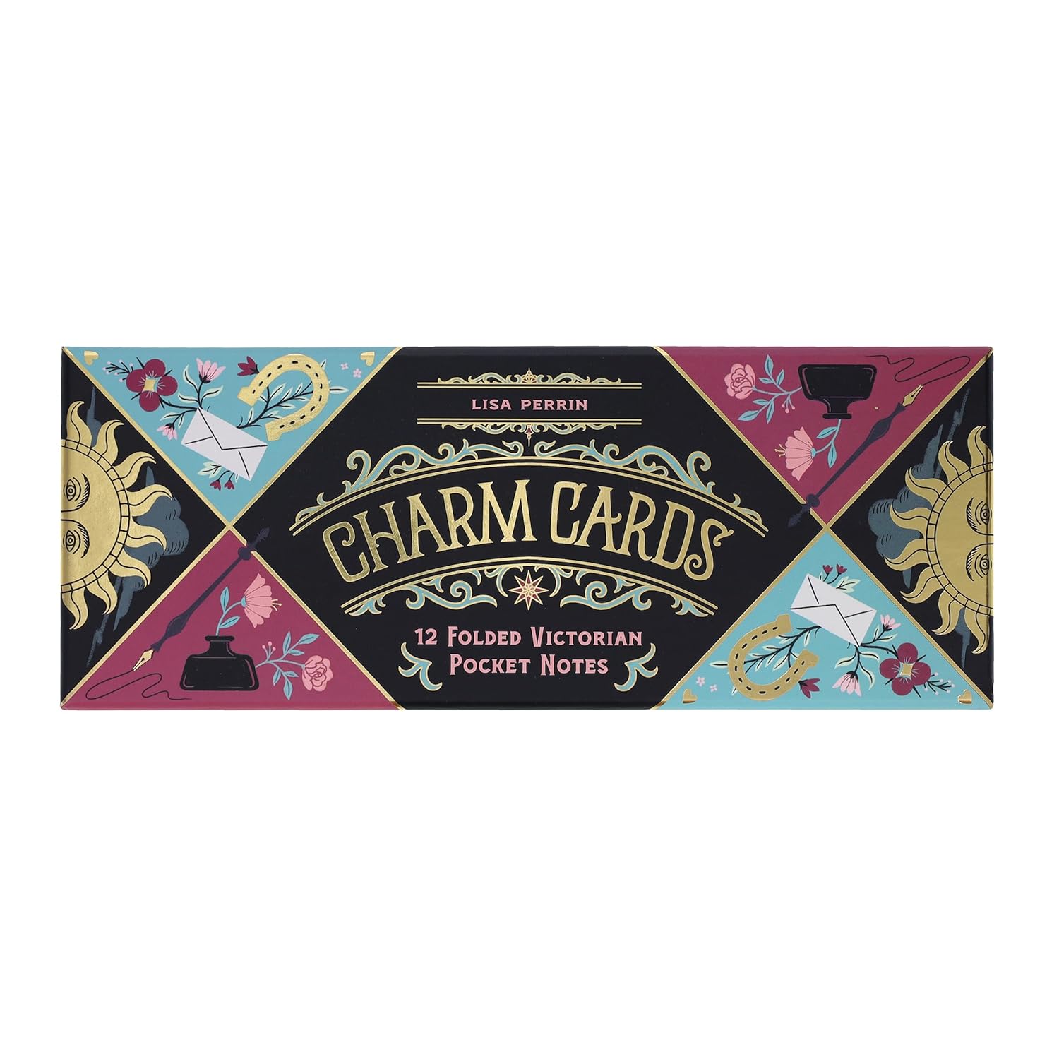 Luck, Love & Dreams Charm Cards: 12 Folded Victorian Pocket Notes