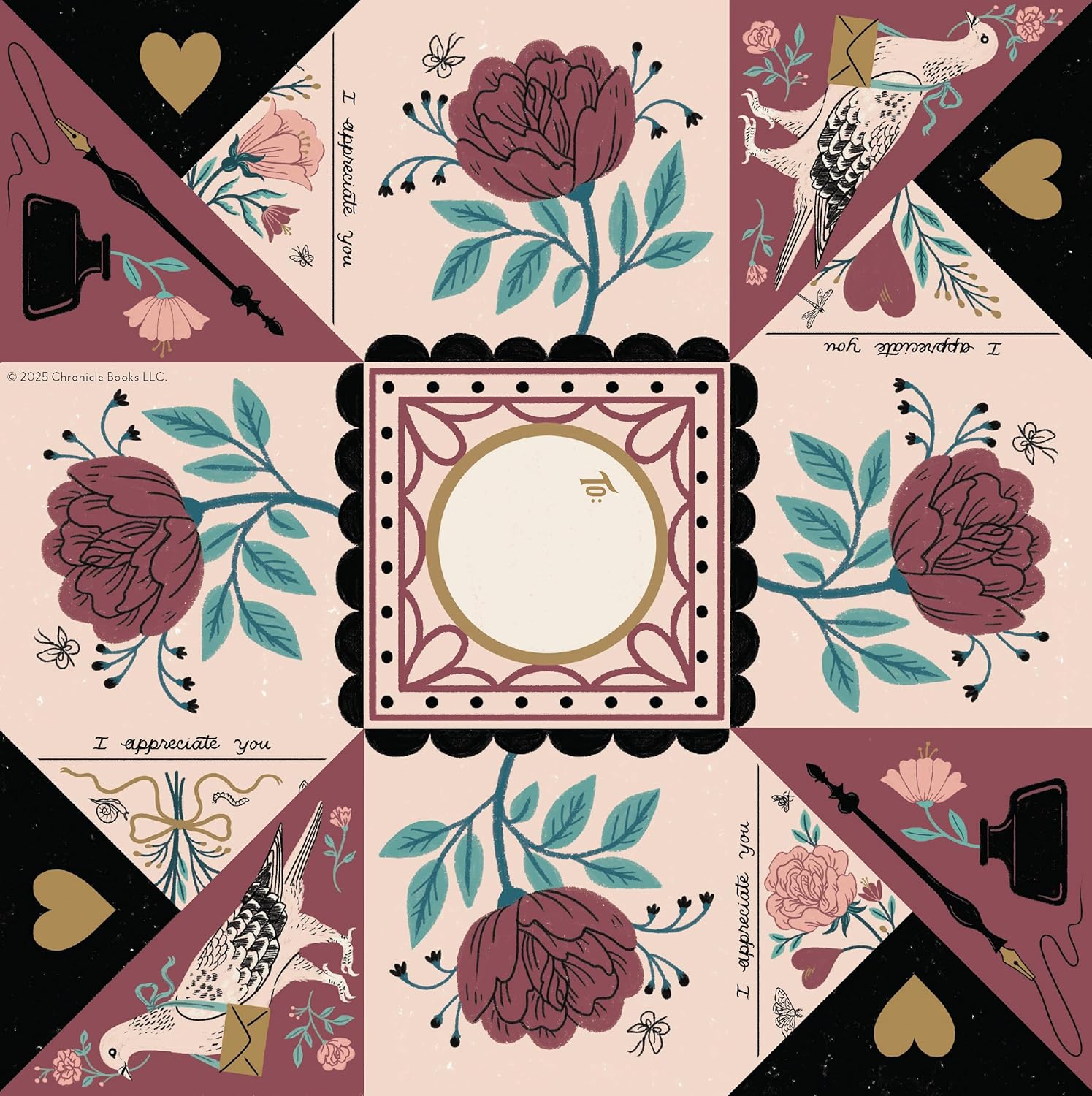 Luck, Love & Dreams Charm Cards: 12 Folded Victorian Pocket Notes