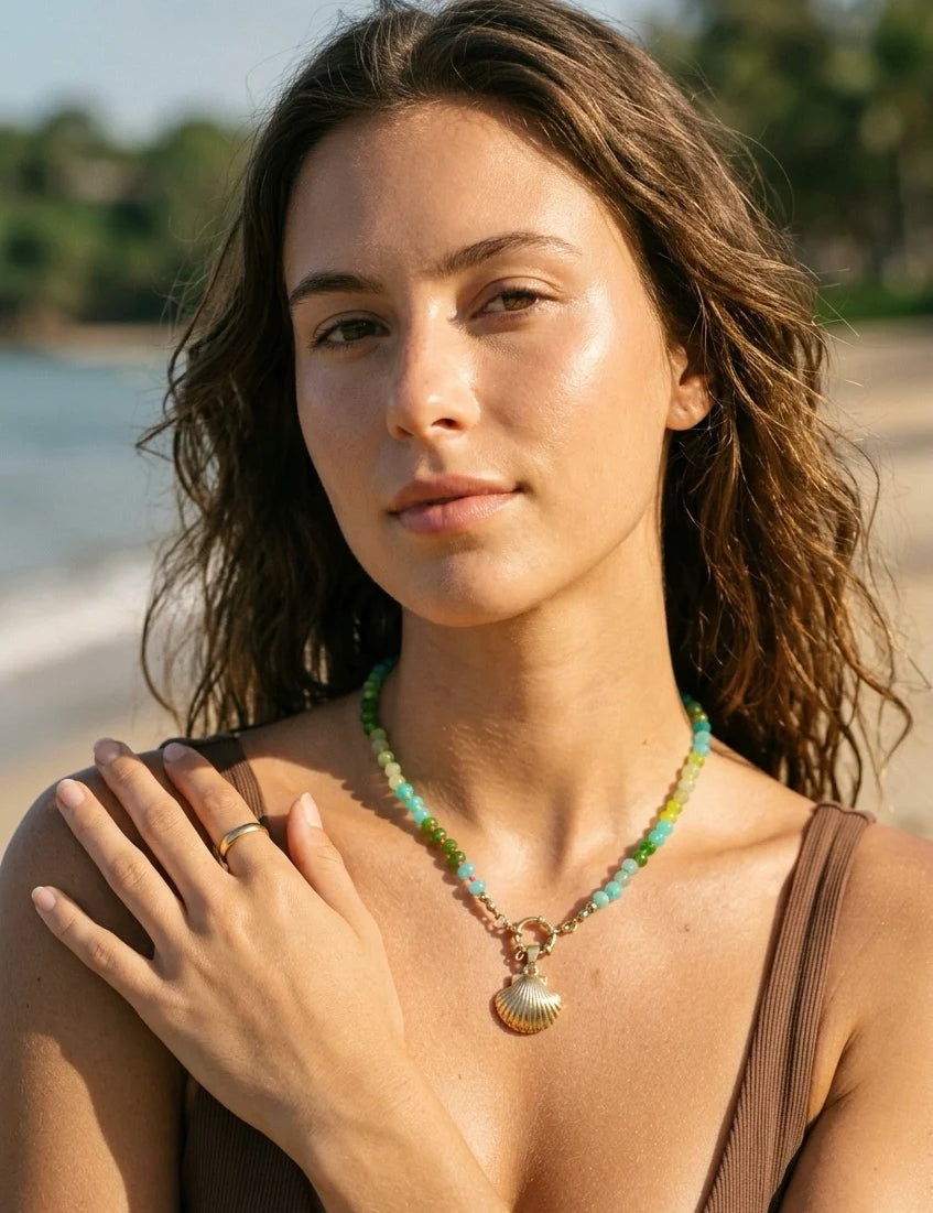 Mermaid Gemstone Beaded Necklace