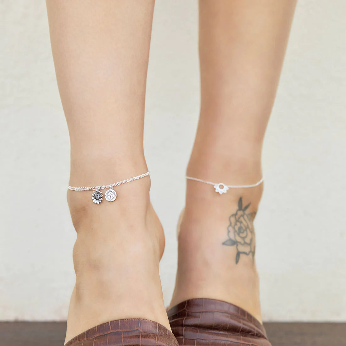Midsummer Star Blossoming Sunflower Anklet