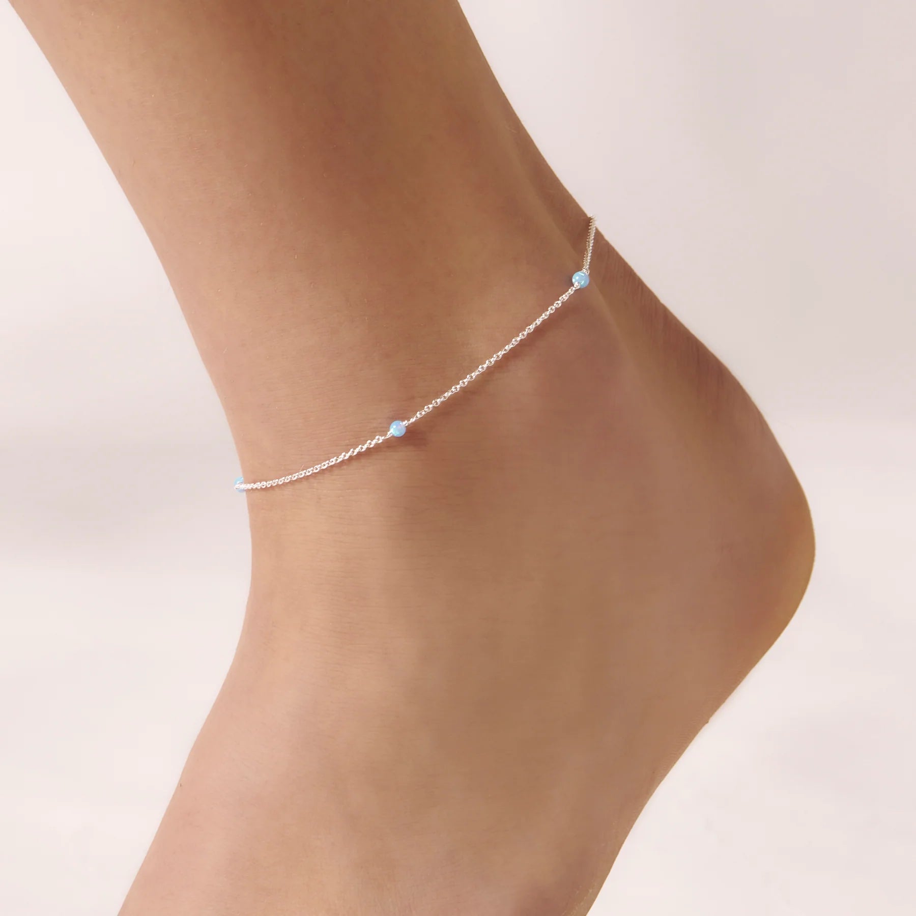 Mermaids Tears Azure Opal Anklet