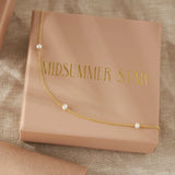 Mermaids Tears Pearl Anklet Gold