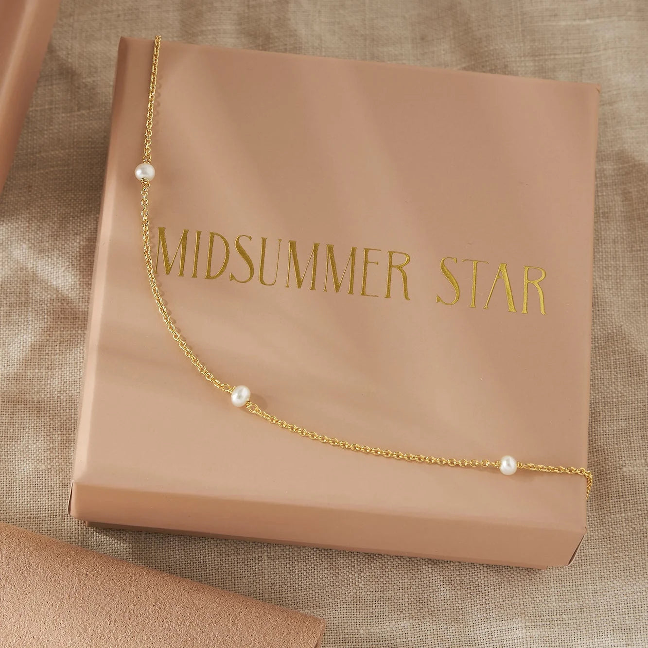 Mermaids Tears Pearl Anklet Gold