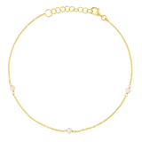 Mermaids Tears Pearl Anklet Gold