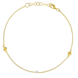 Oceanic Pearl Anklet Gold