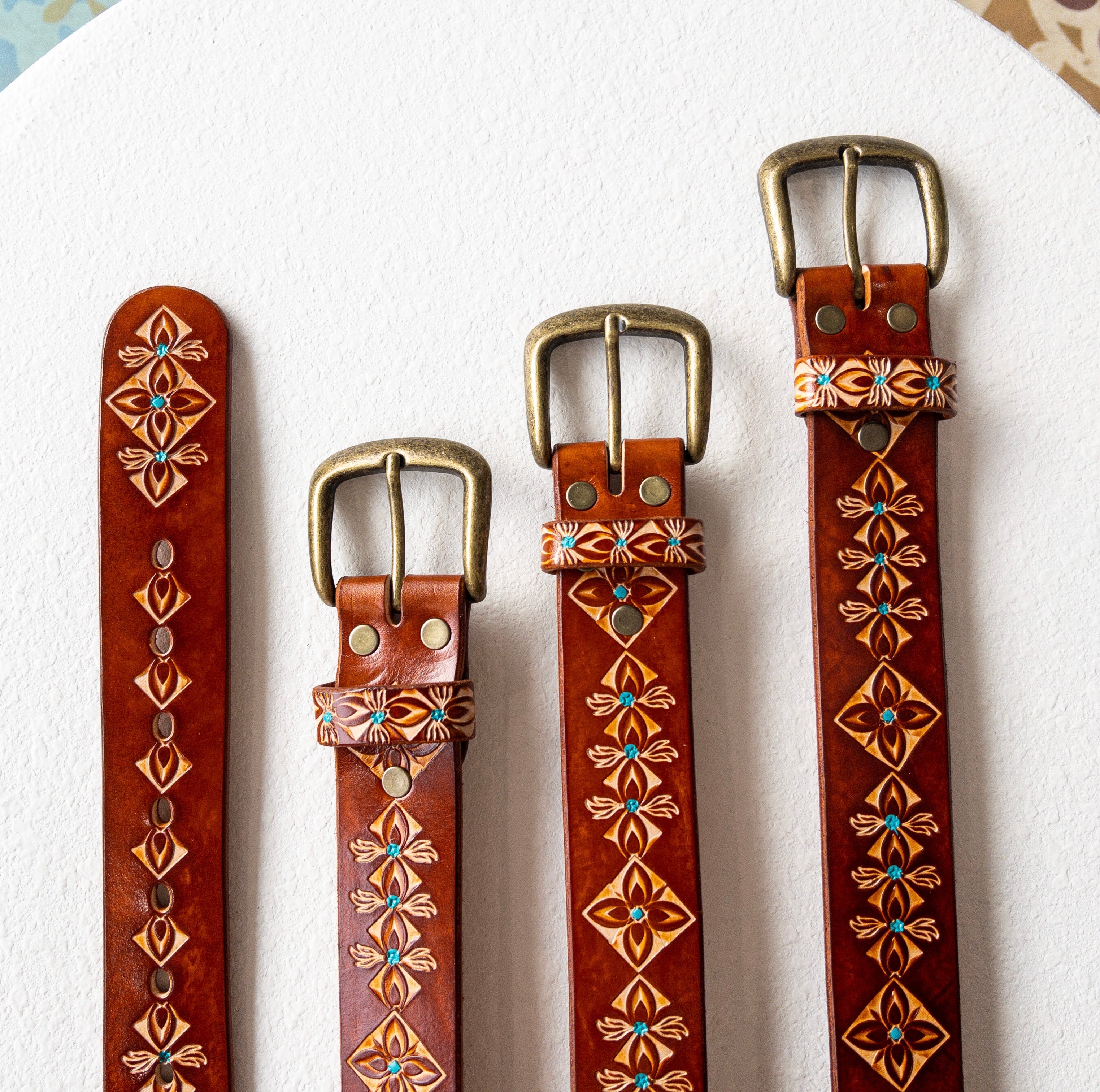 Wanderlust Hand Tooled Belt