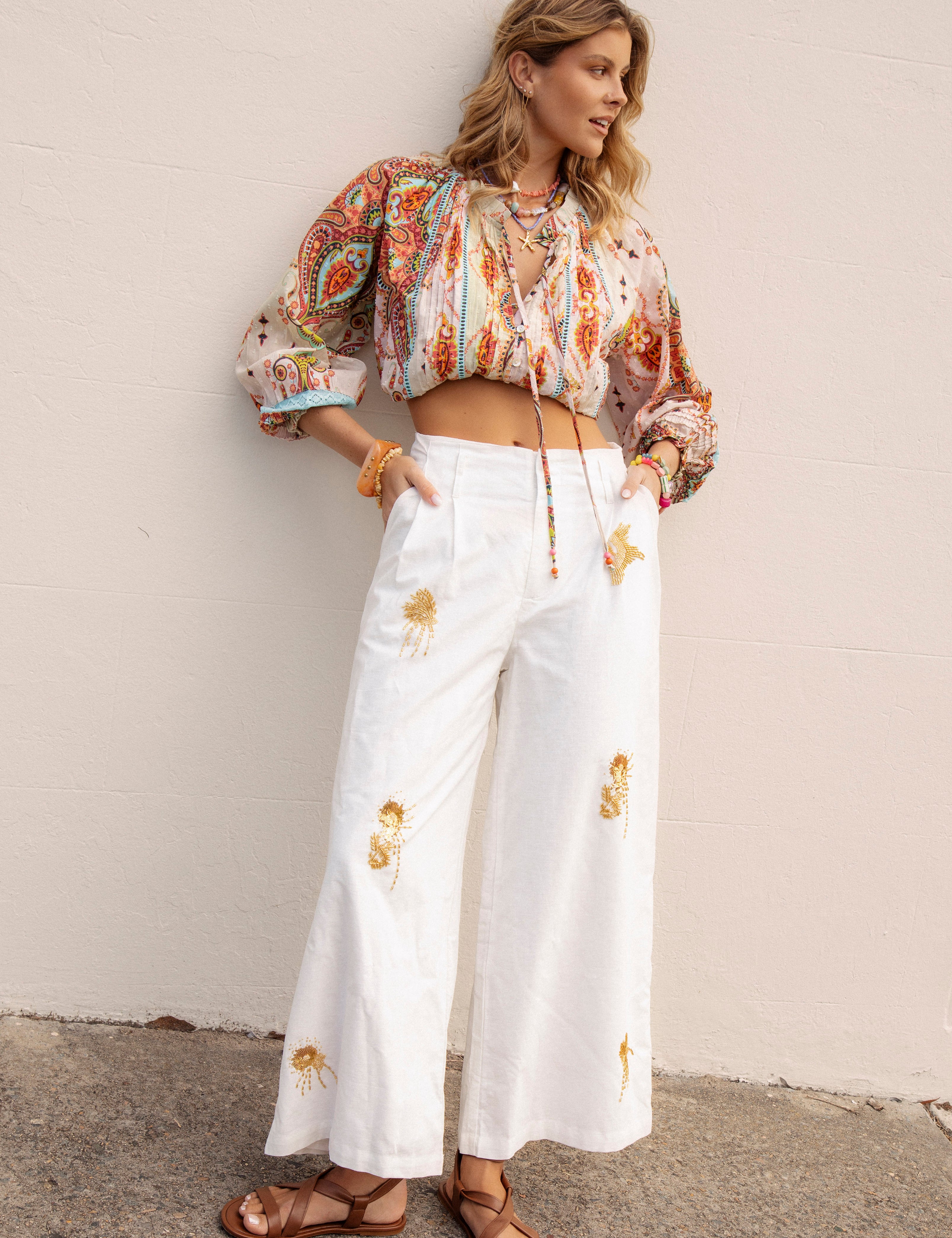 Adriana Embellished Pants