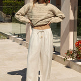 Alba Embroidered Linen Pants