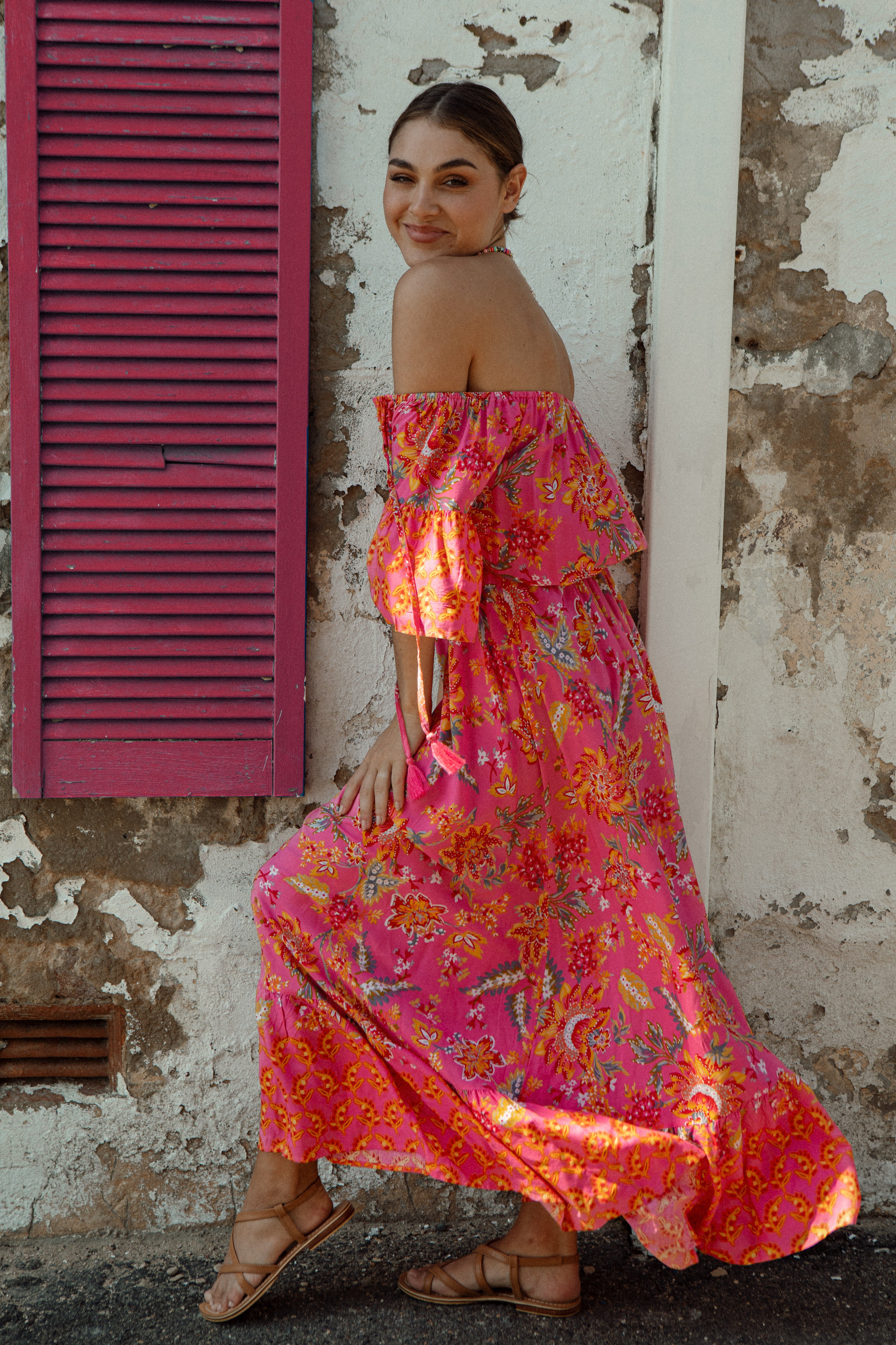 Aloha Maxi Dress Paradise Side View