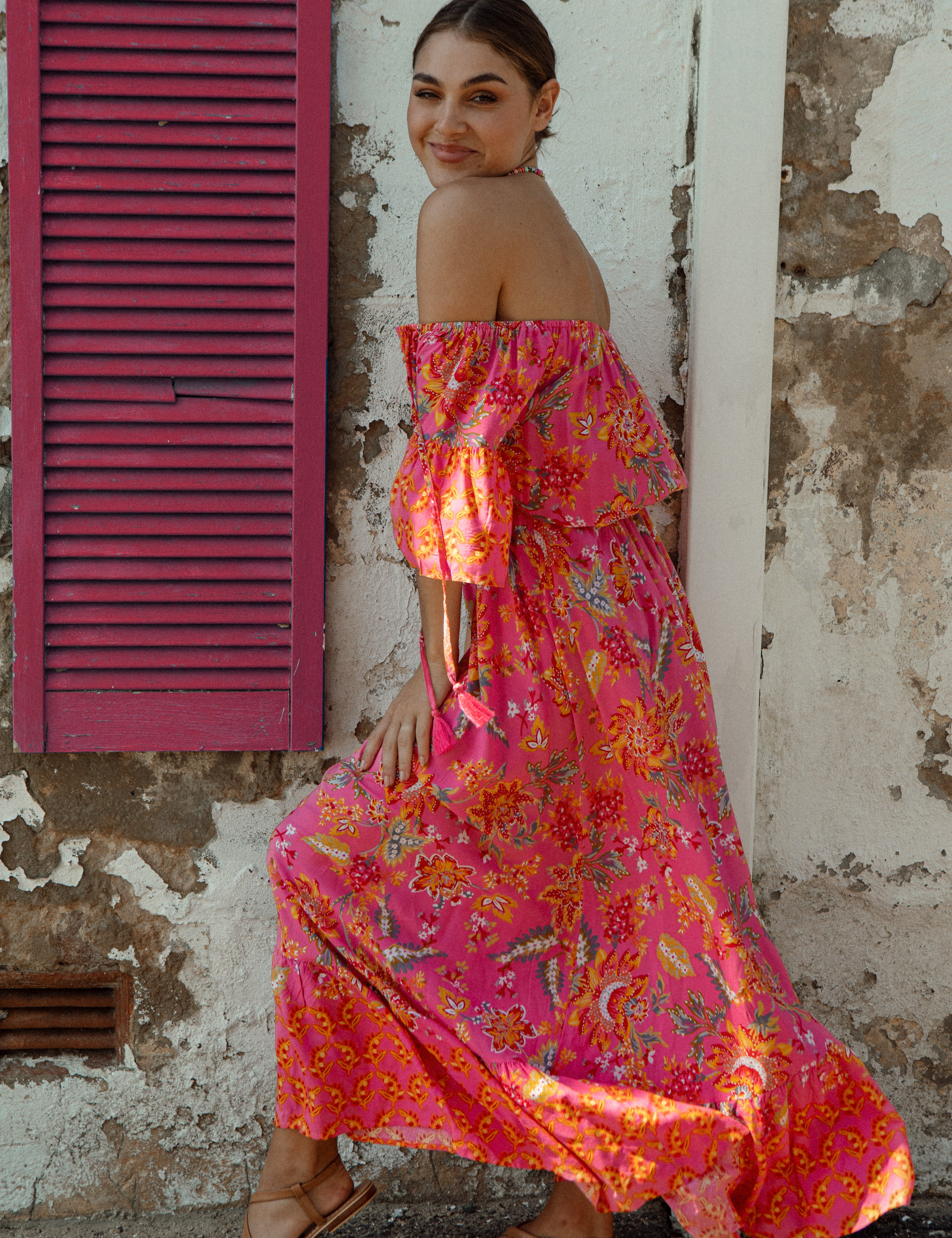 Aloha Maxi Dress Paradise Side View