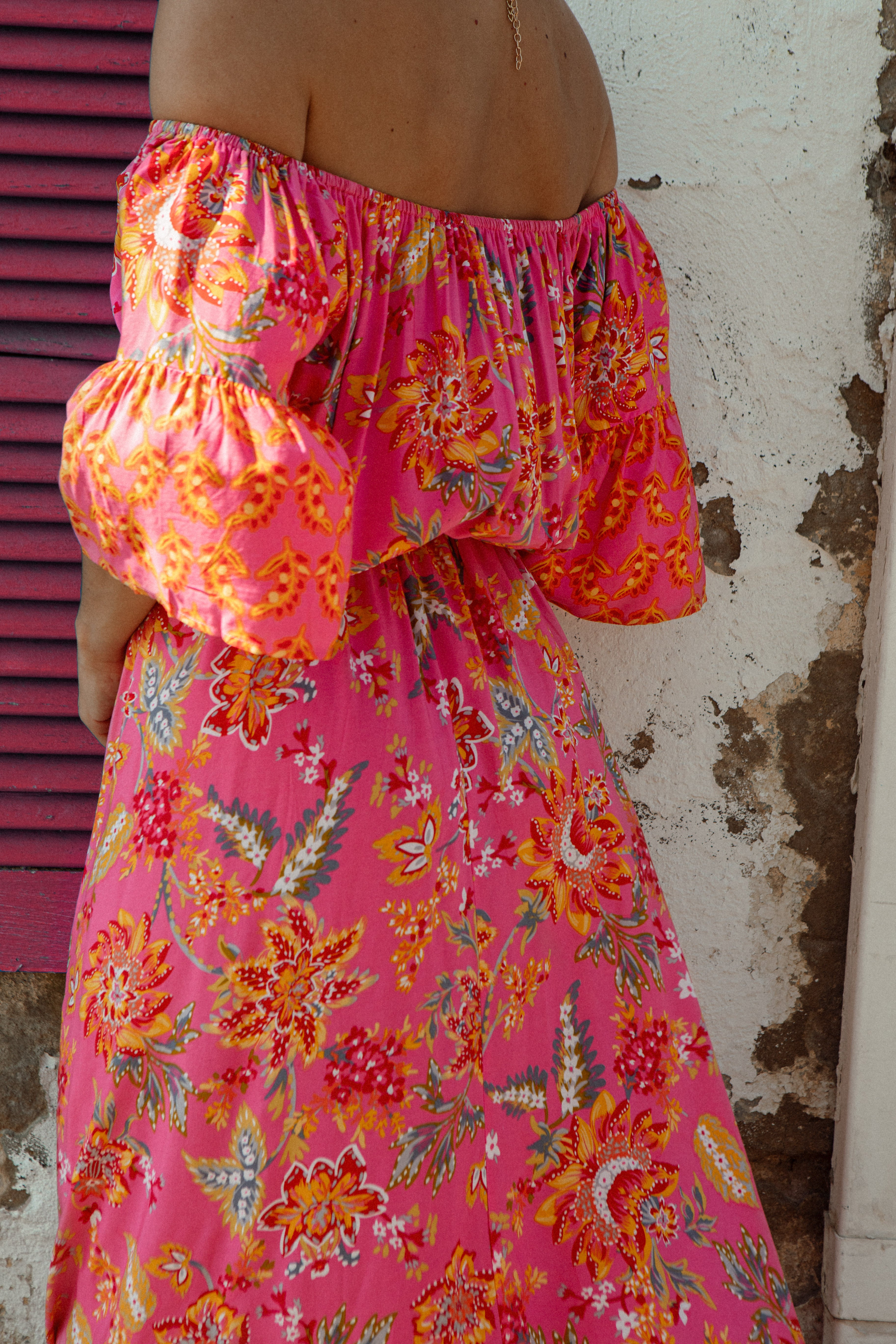 Aloha Maxi Dress Paradise Rear View