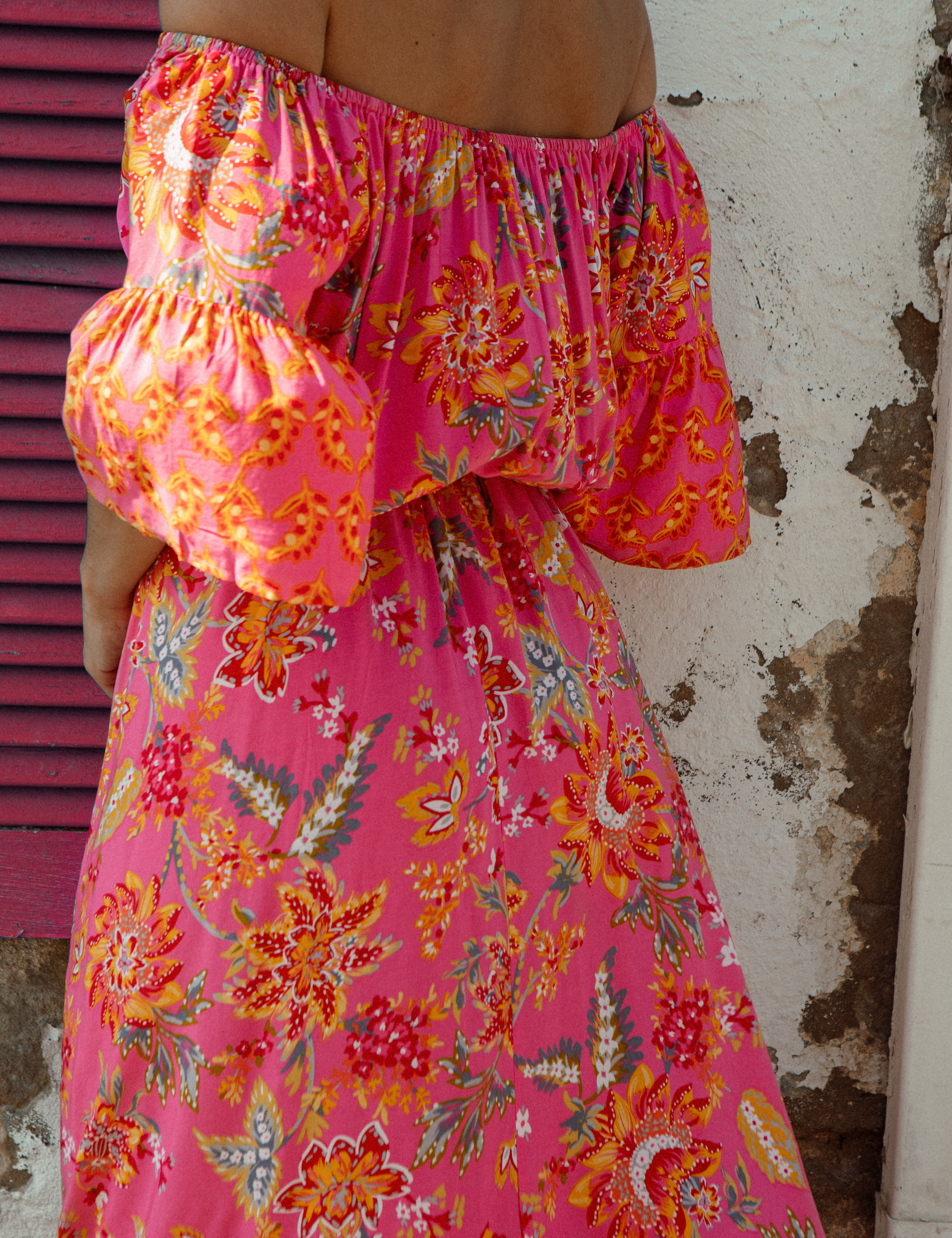 Aloha Maxi Dress Paradise Rear View