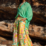 Aloha Vacay Pant lightweight pant built for comfort with fun vibrant pattern and style
