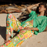 Aloha Vacay Pant worn with green blouse