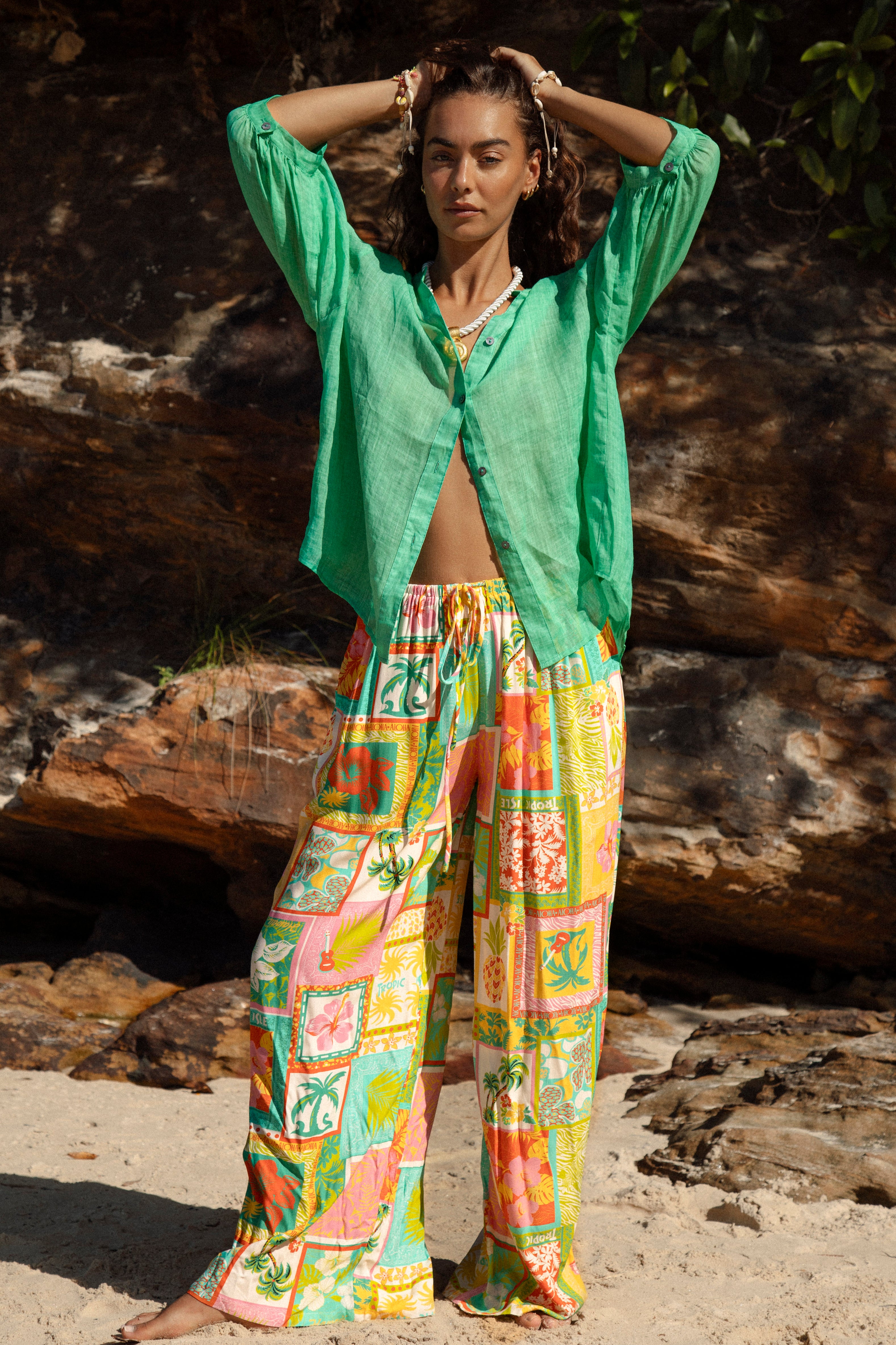 Aloha Vacay Pant Front View