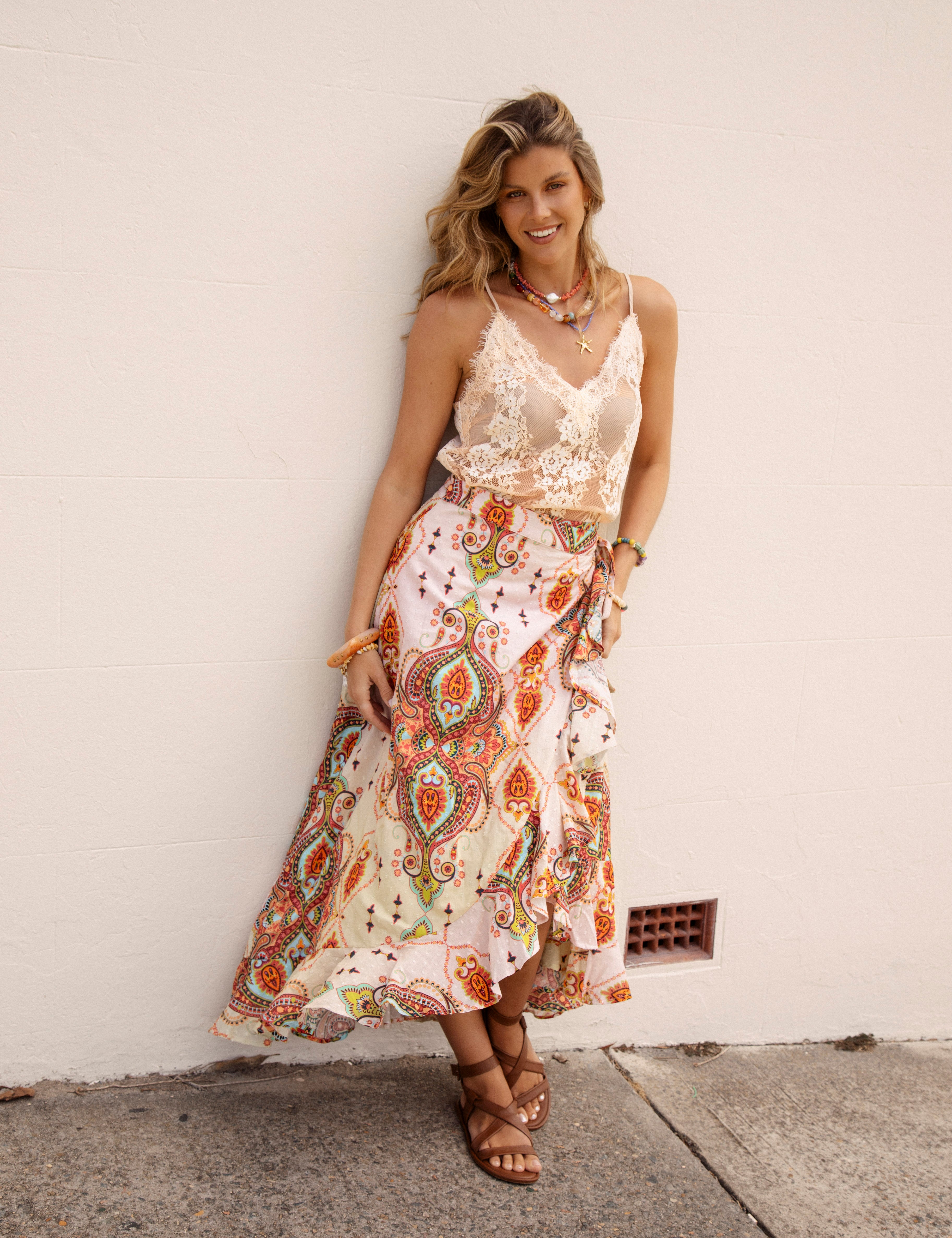 Amber Wrap Skirt - Rio
