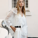 Amour Lace Blouse - White