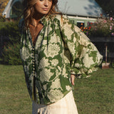 Aurora Blouse - Evergreen