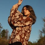 Aurora Blouse Desert Muse - Side View.