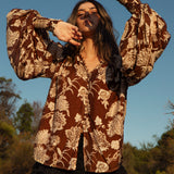 Aurora Blouse Desert Muse - front view.