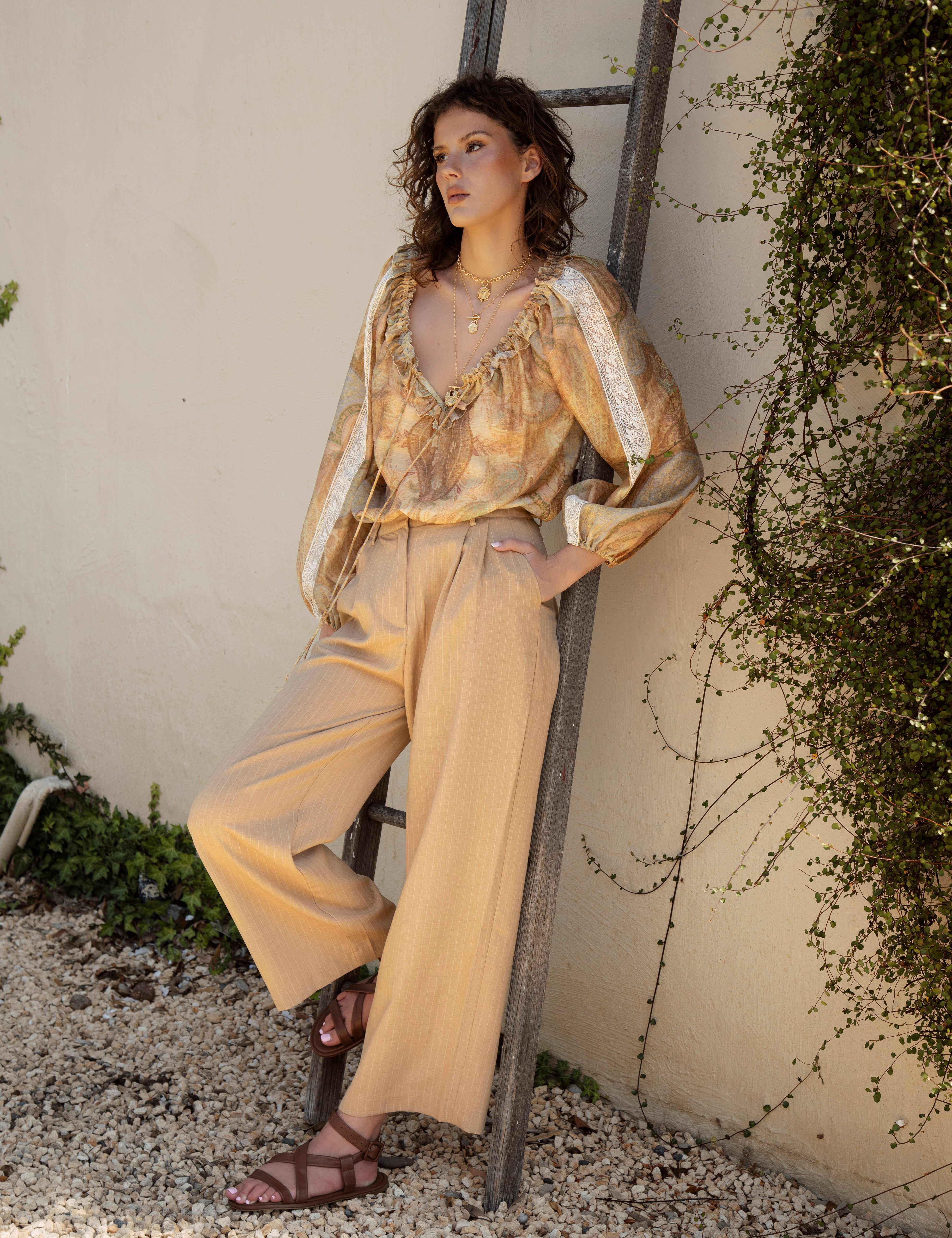 Avalon Tailored Pant - Camel