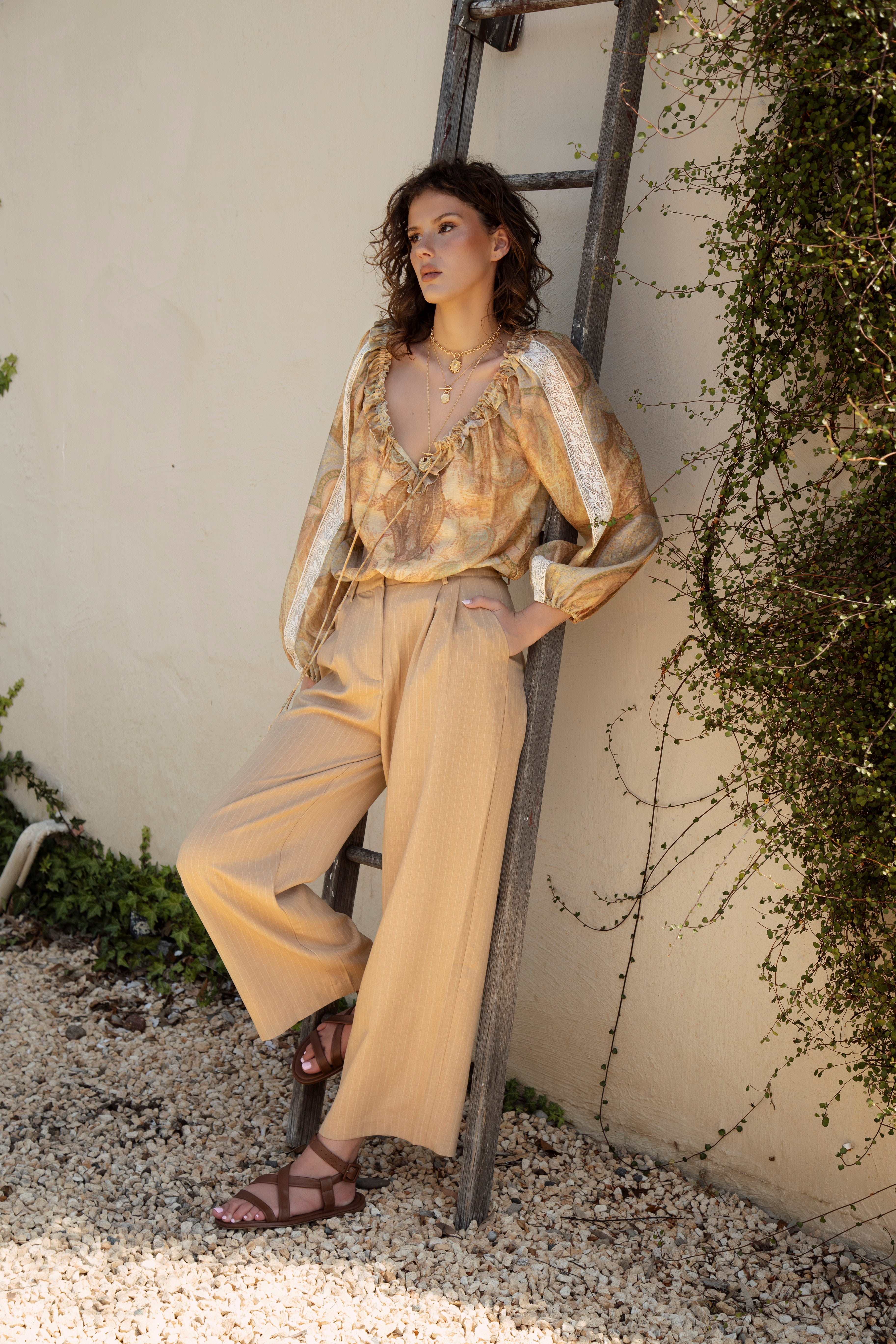 Avalon Tailored Pant - Camel
