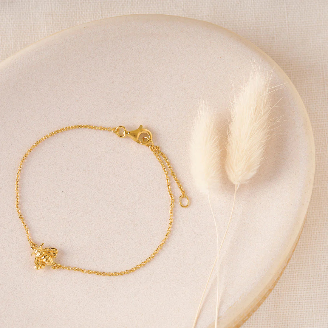 Pollination Bee Bracelet Gold