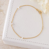 Mermaid Tears Pearl Bracelet Gold