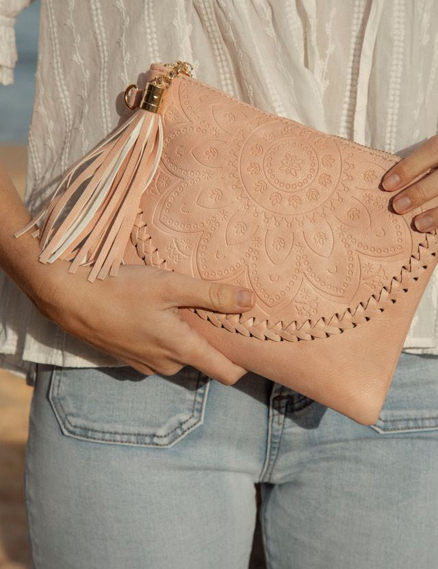 Boho Clutch - Blush