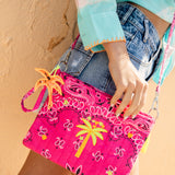 Bandana Love Cross Body Bag - Fuchsia