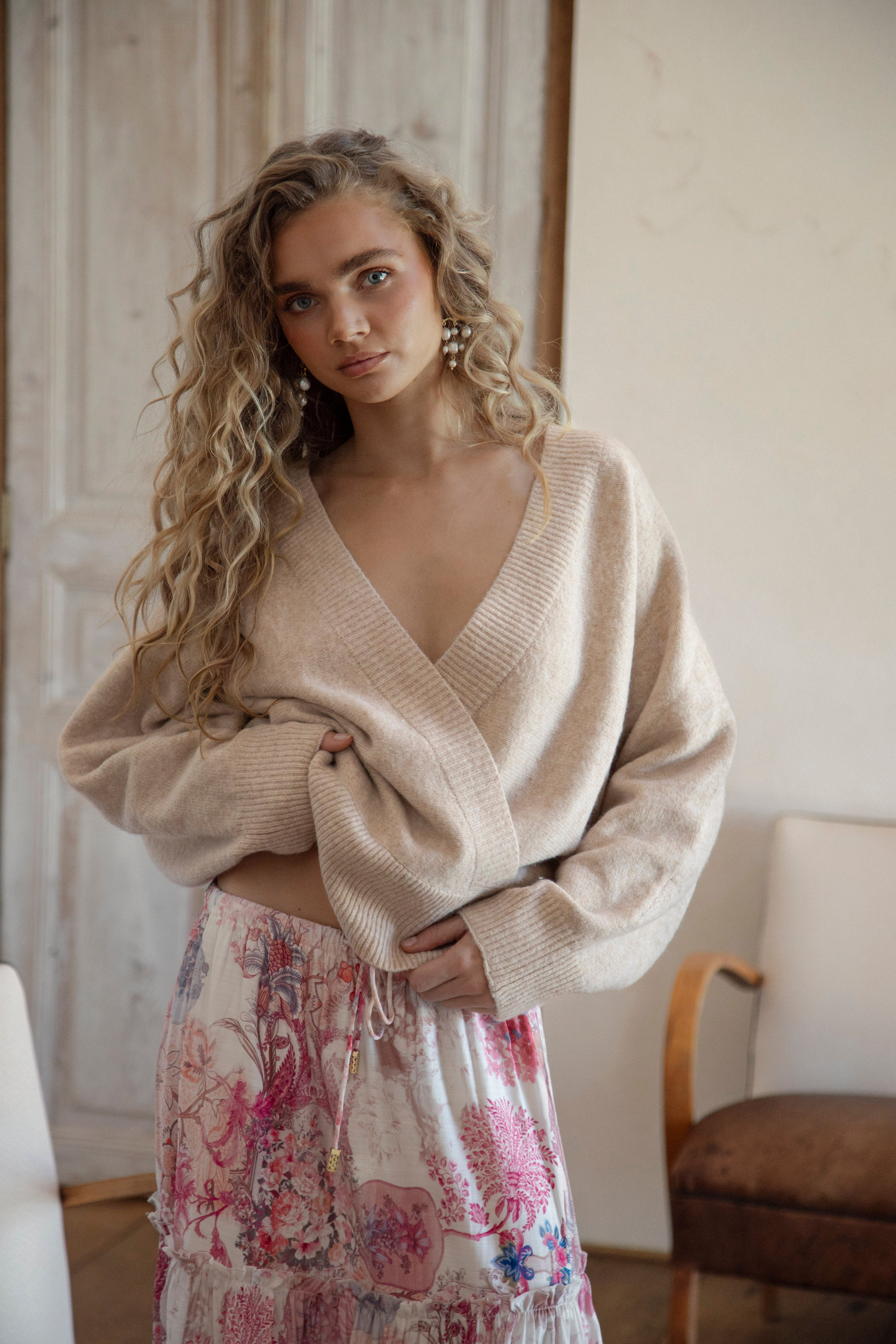 Belle Cross Over Knit