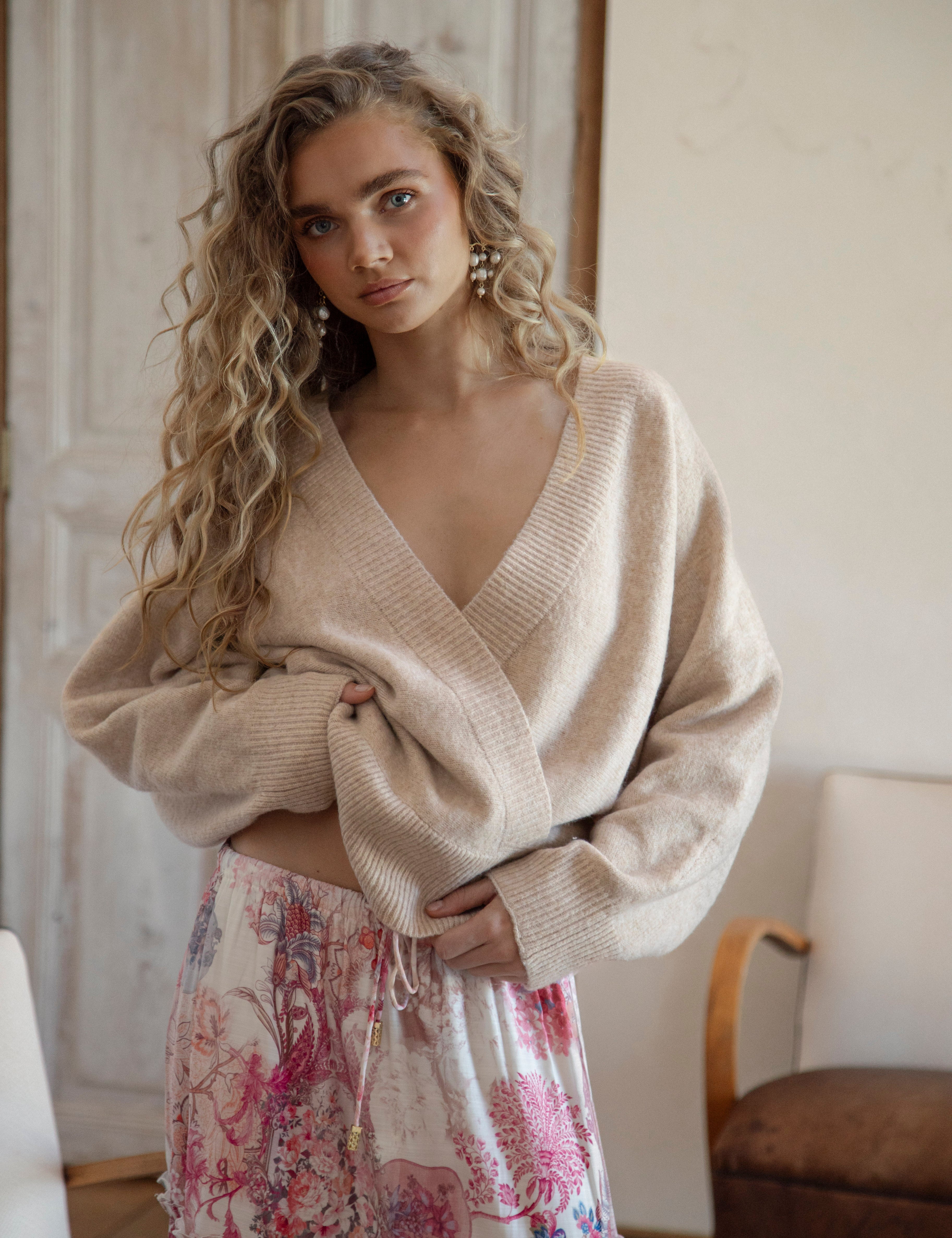 Belle Cross Over Knit