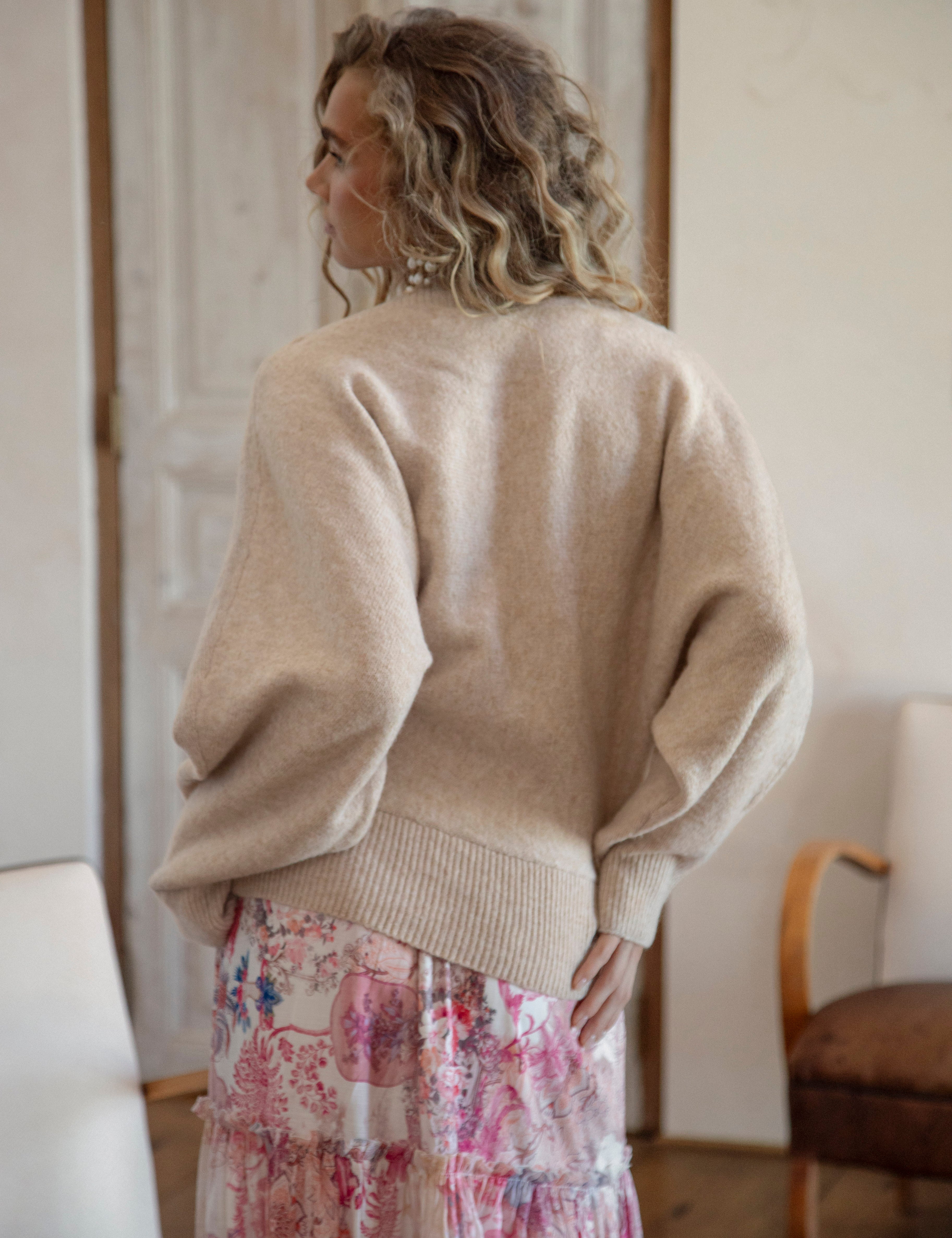 Belle Cross Over Knit - rear view.