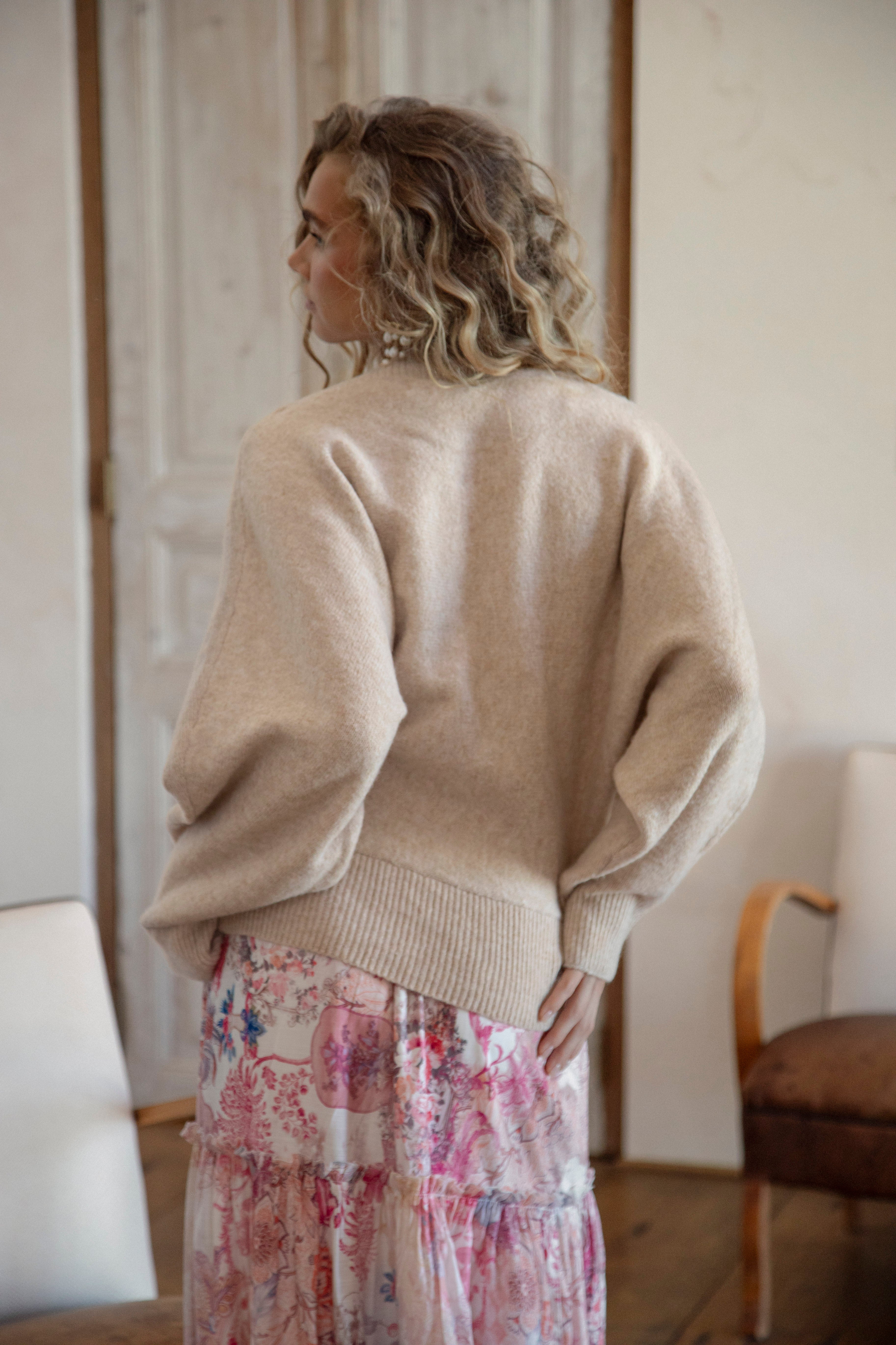 Belle Cross Over Knit - rear view.