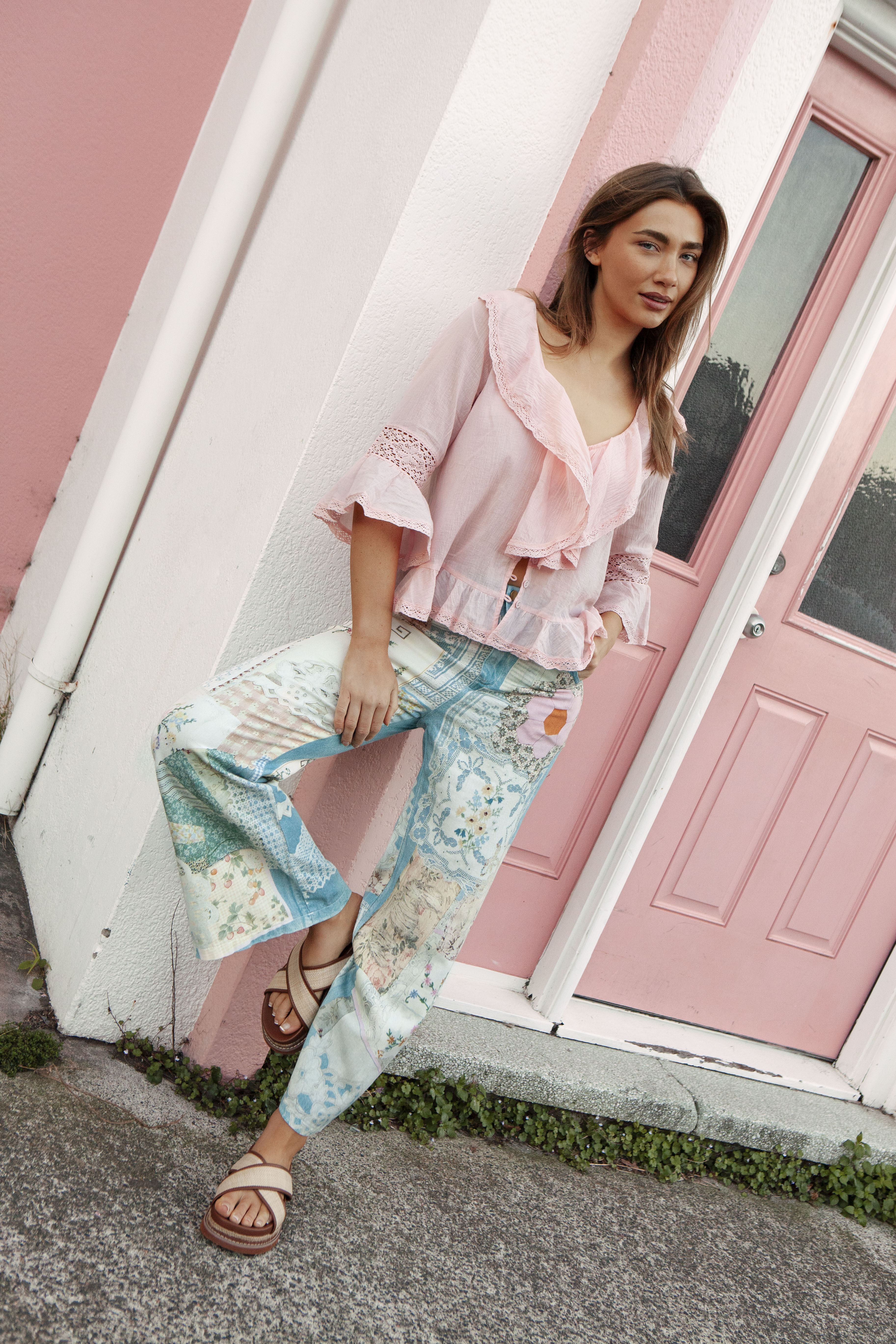 Bluebell Patchwork Jeans - a staple piece in the Bondi Boulevard collection by Bella Boheme