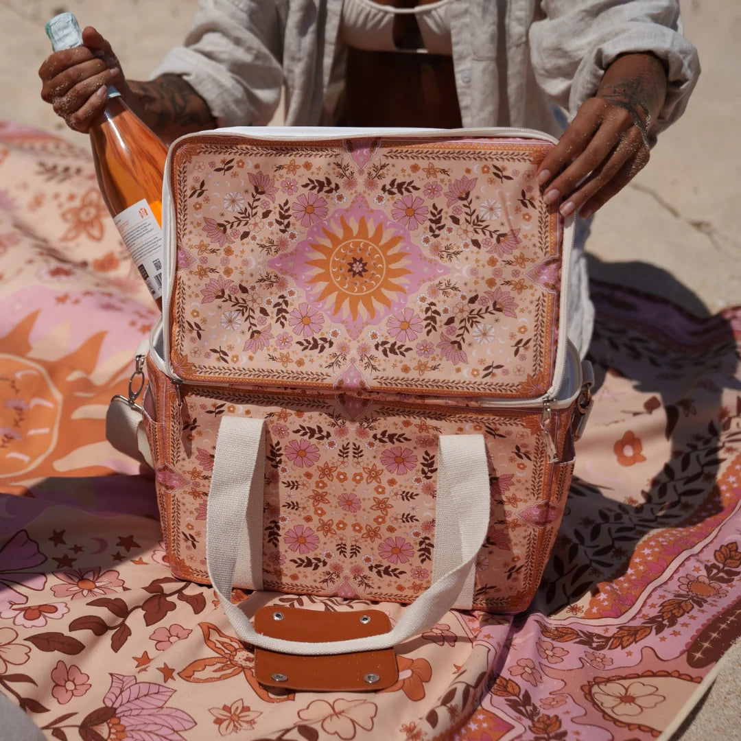 Cooler Bag - Boho Sun  Pink